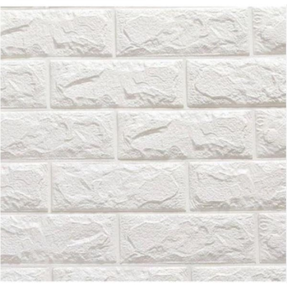 Renkli Duvarlar 5 Adet Beyaz Tuğla Desen Kendinden Yapışkanlı Duvar Paneli Kağıdı - 70 x 70 cm Poster Fiyatı