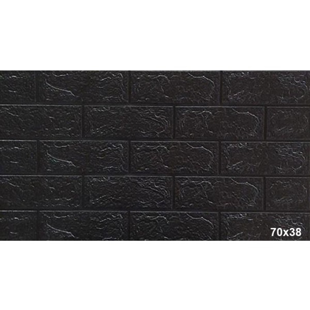 Renkli Duvarlar Kendinden Yapışkanlı Siyah Tuğla Desen Duvar Kağıdı Panel 70X38CM Poster Fiyatı