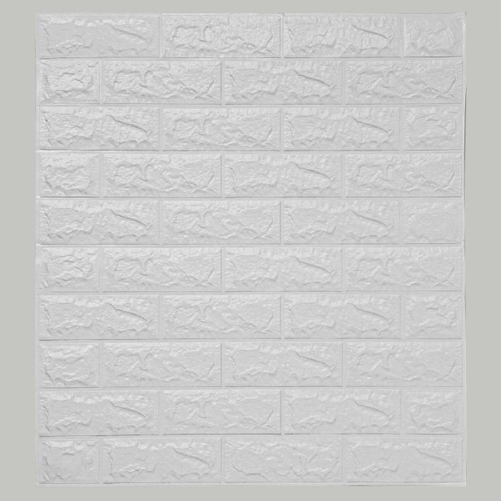 Renkli Evim 11 Renk Seçenekli Yapışkanlı Tuğla Duvar Paneli 77*70 cm 0,53M2 - Beyaz - 70 x 77 cm Duvar Kağıdı Fiyatı