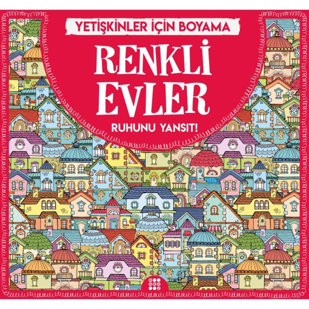 Renkli Evler & Büyükler İçin Boyama - Gizem Ulaş Sanat Mimari Kitapları Fiyatı