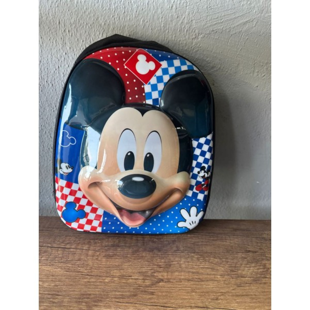 Renkli İlmekler Mickey Mouse 5d Parlak Kabartmalı Anaokulu ve Günlük Kullanım Sırt Çantası - Açık Mavi Okul & Evrak Çantaları Fiyatı