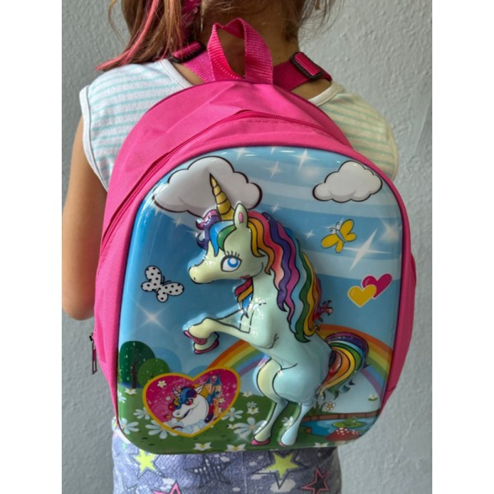 Renkli İlmekler Unicorn 5d Kabartmalı Anaokulu Kreş ve Günlük Kullanım Çantası - Fuşya Okul & Evrak Çantaları Fiyatı