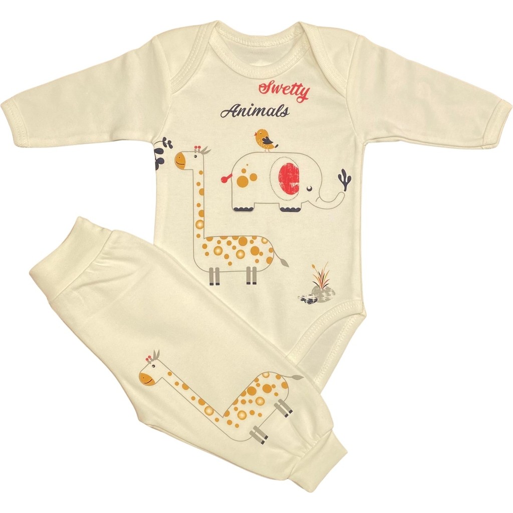 Renkli Puset 2'li Penye Bebek Takım Sweet Animals Bebek Arabası ve Pusetler Fiyatı