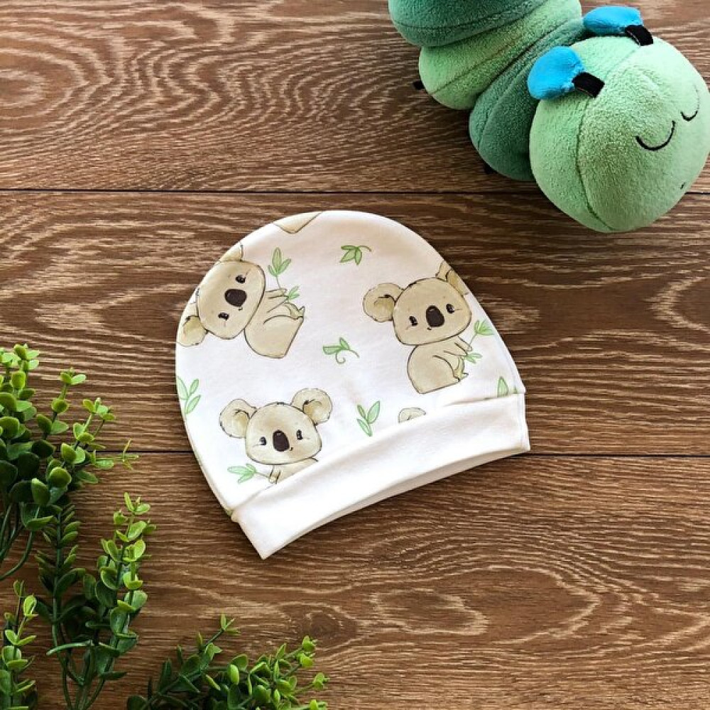 Renkli Puset Penye Bebek Şapka Koala Bebek Şapkası Fiyatı