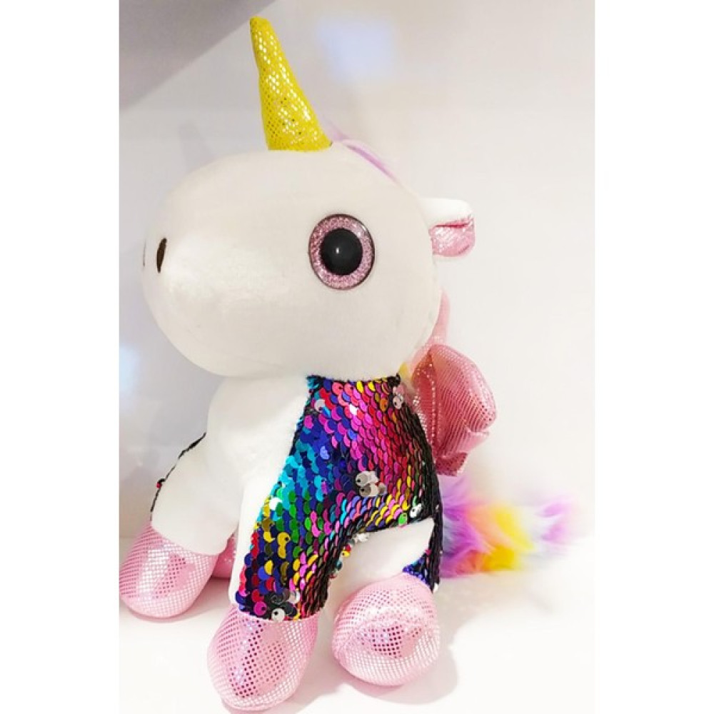 Renkli Tek Boynuzlu Unicorn Peluş At - UNİCORN - 25cm Peluş Oyuncaklar Fiyatı