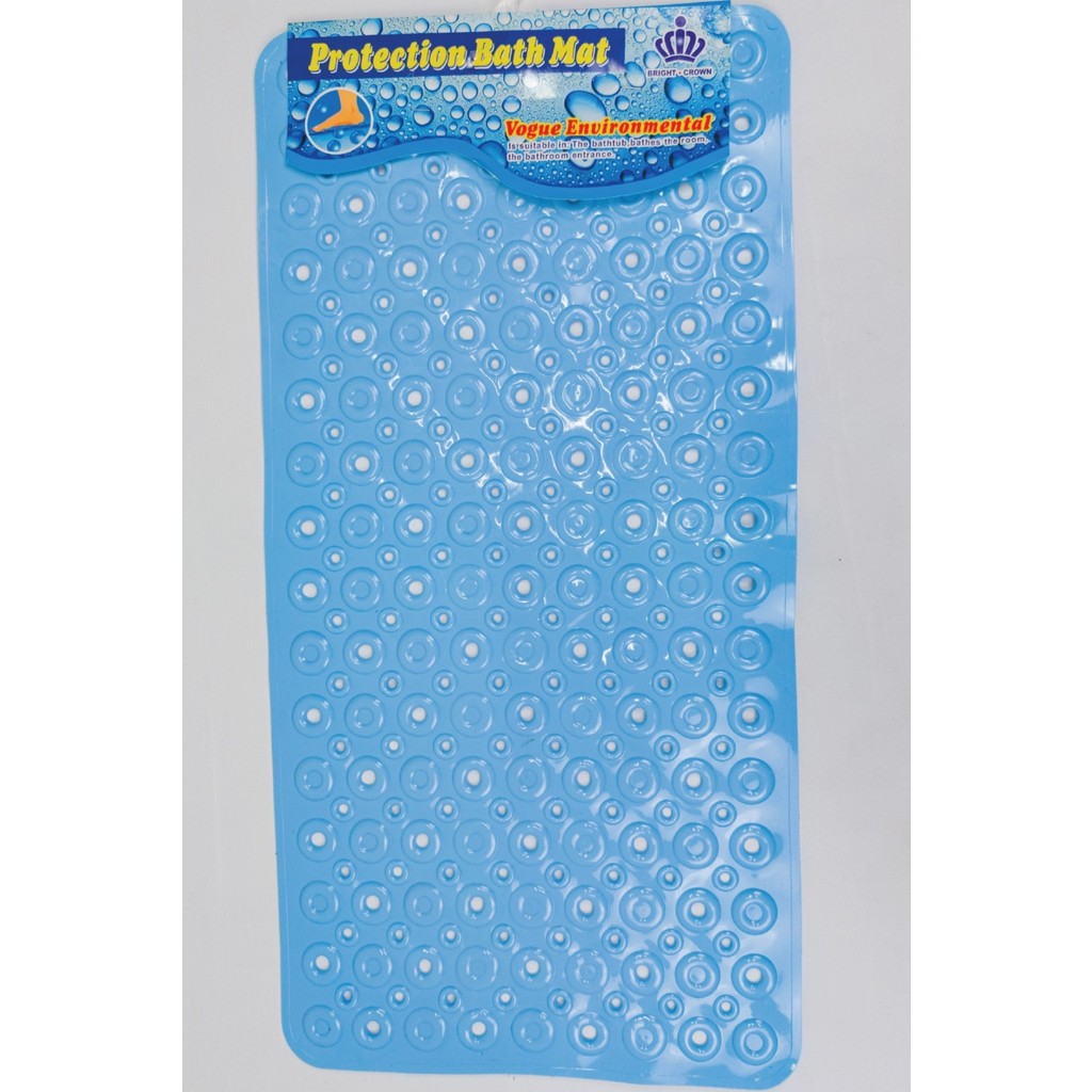 Renkliürün Dikdörtgen Kabartma Silikon Kaydırmaz Taban Duşakabin ve Banyo Matı (Açık MAVI)(65X35) Duşakabin Fiyatı