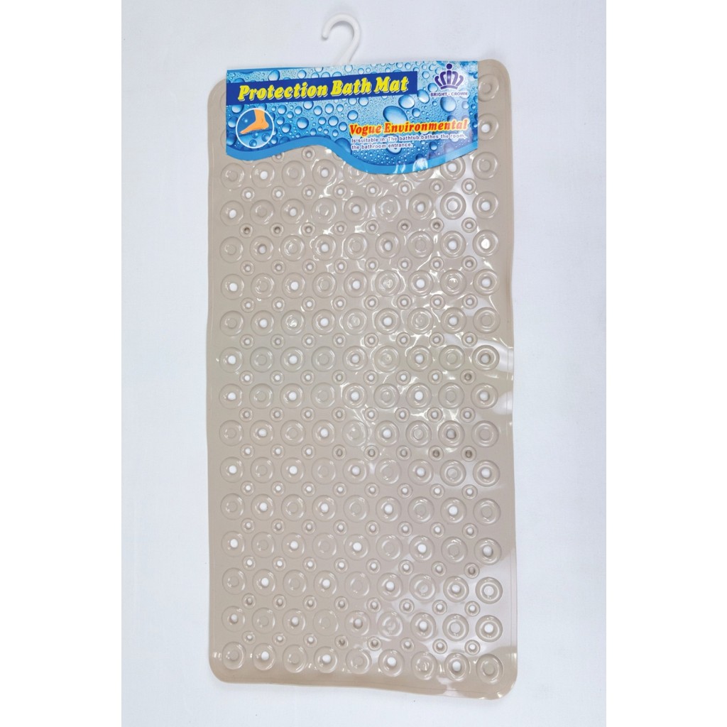 Renkliürün Dikdörtgen Kabartma Silikon Kaydırmaz Taban Duşakabin ve Banyo Matı (BEJ)(65X35) Duşakabin Fiyatı
