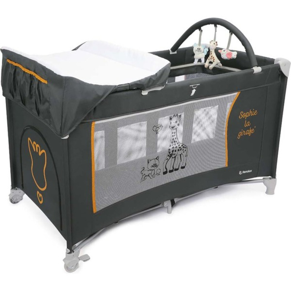 Renolux Sophie La Girafe Optic Z Sunrise Park Yatak Oyun Parkı - Füme Park Yatak / Oyun Parkı Fiyatı