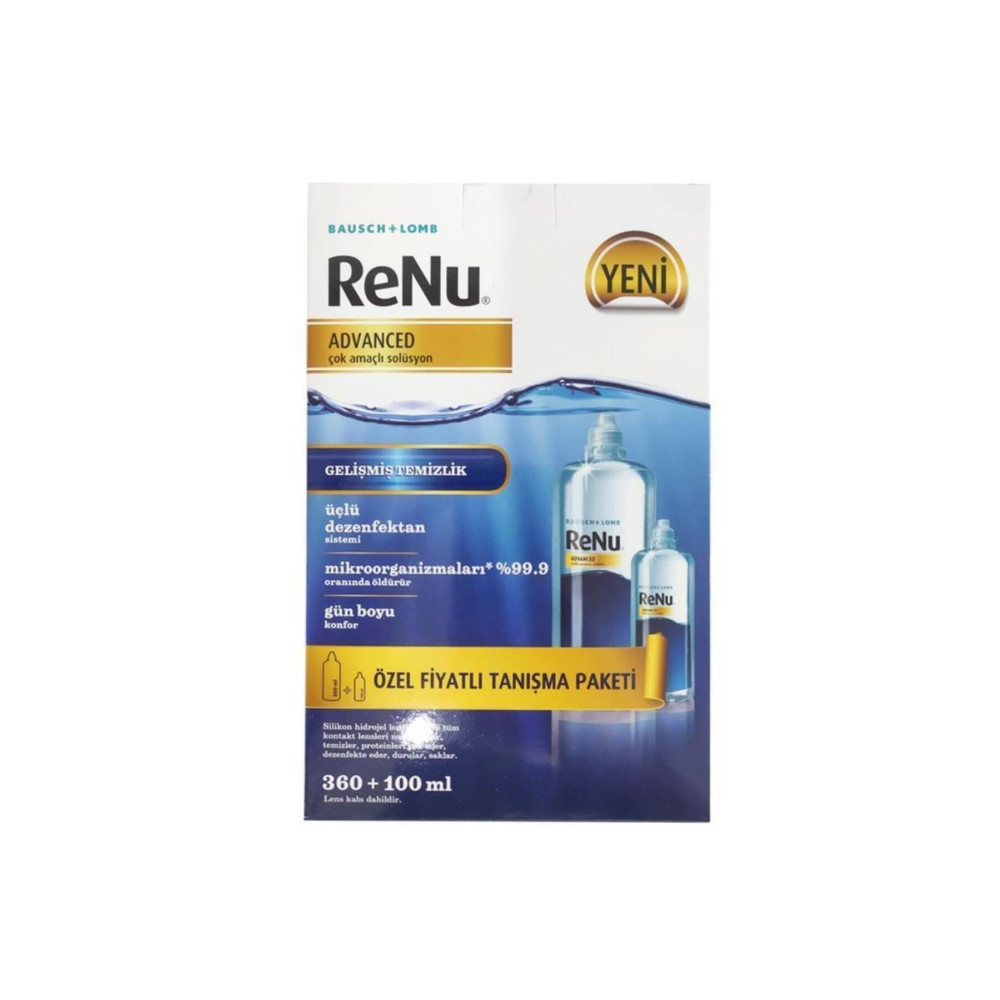Renu Advanced Lens Solüsyonu 360 ml 100 ml Sağlık Fiyatı