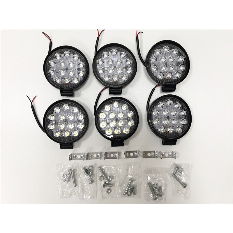 Replax 6 Adet 14 LED Yuvarlak Off Road Sis Farı Sis Lambası Çalışma Lambası Projektör Ofis Masa Lambası Fiyatı