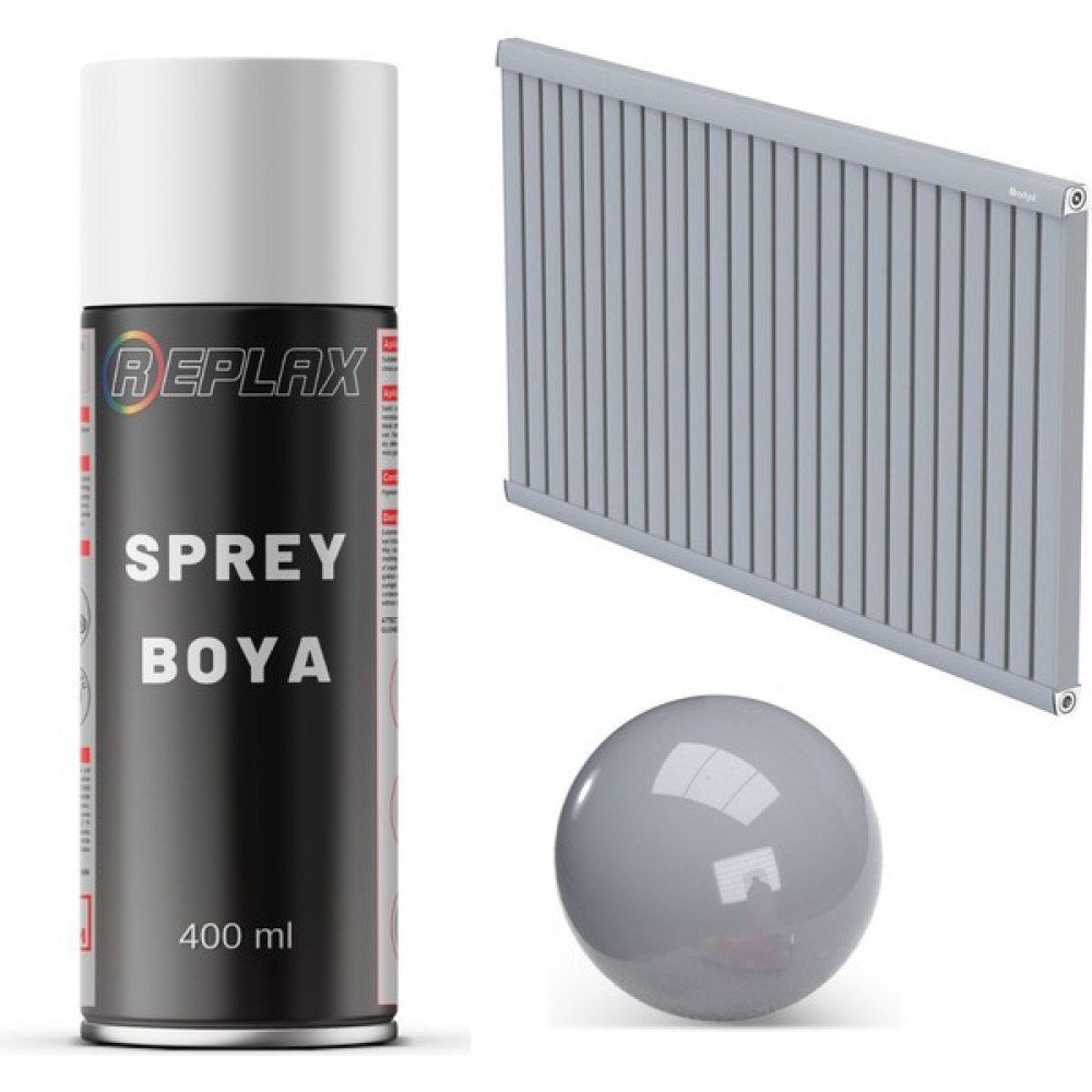 Replax Gri Kalorifer Petek Sprey Boyası 400 ml Boya Malzemeleri Fiyatı