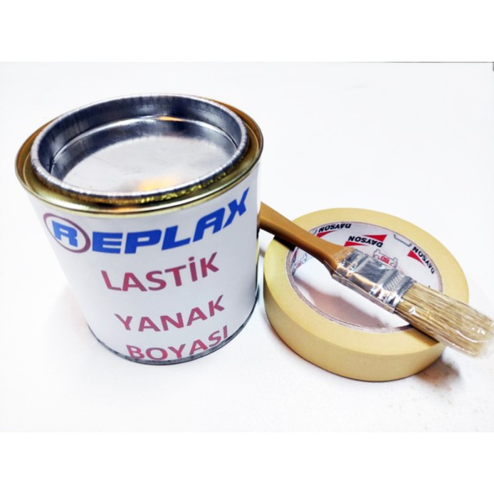 Replax Lastik Yanak Boyası 500 Ml.+Bant+Fırça Lastikler Fiyatı