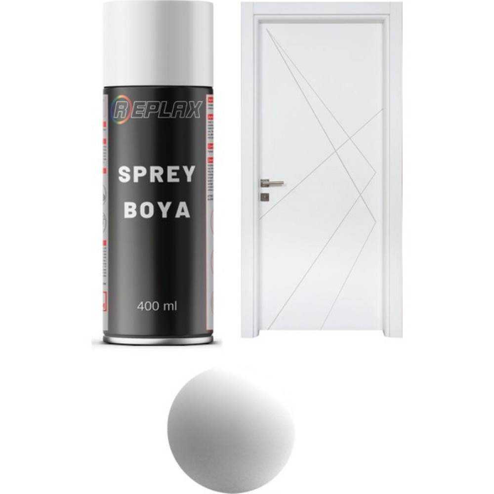Replax Mat Beyaz Amerikan Kapı Sprey Boyası 400 Ml Boya Malzemeleri Fiyatı
