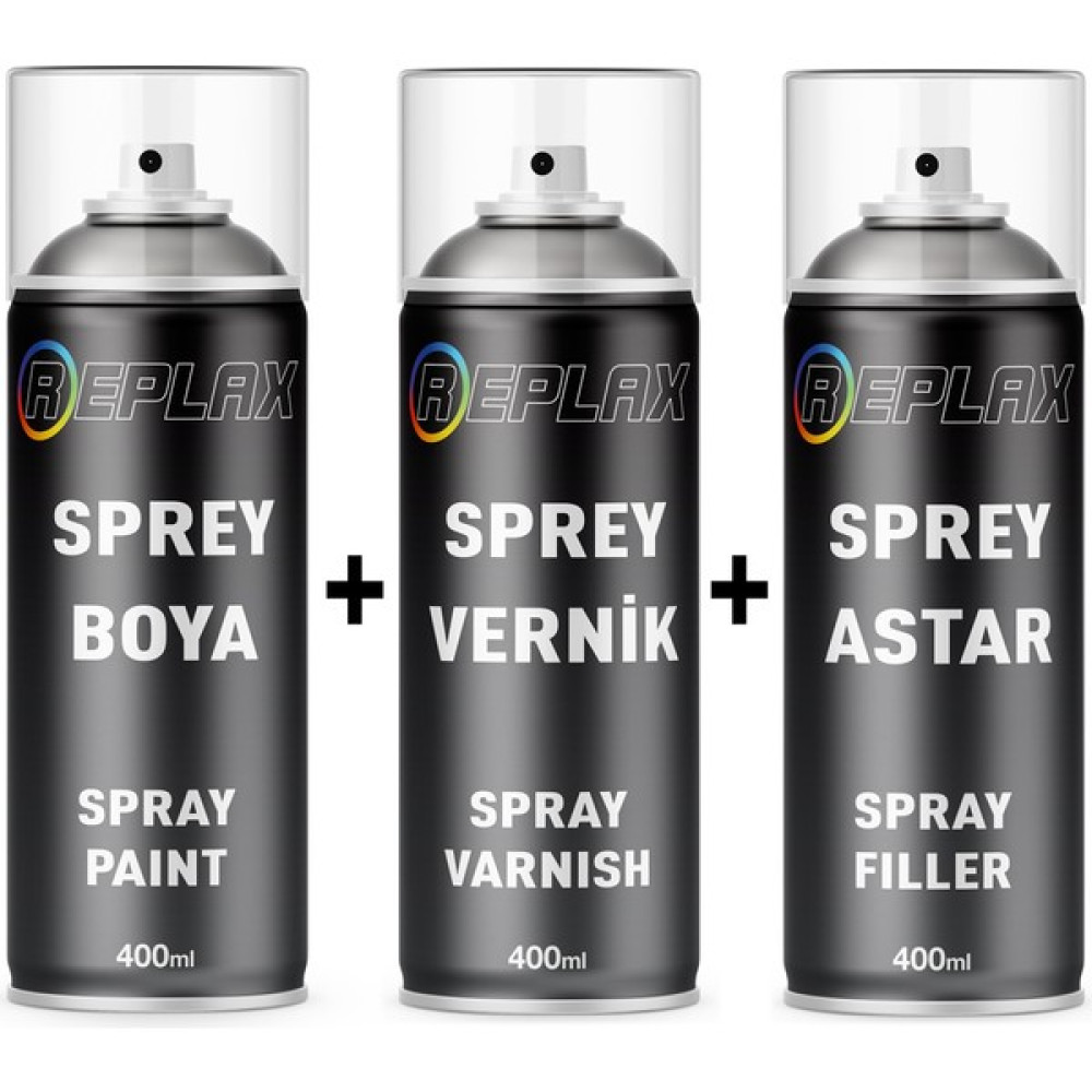 Replax Mercedes Actros 1235 Kanarya Sarısı Sprey Rötuş Boyası+Vernik+Astar Oto Boyaları Fiyatı