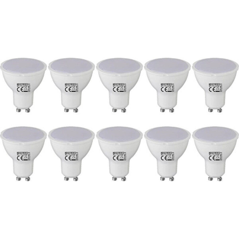 Repplam 10'Lu Paket 6w - 62w Dim Edilebilir Gu10 Led Ampul Beyaz Işık 390 Lümen Dimli Led Ampul Çanak Spot Ampul Led Aydınlatmalar Fiyatı
