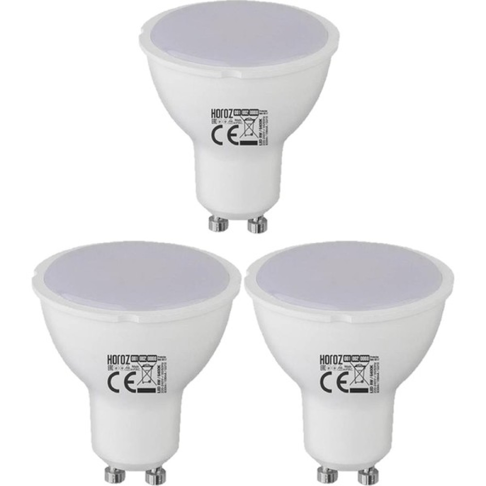 Repplam 3' Lü Paket GU10 LED Ampul 10W - 109W Beyaz Işık 800 Lümen LED Ampul Çanak Spot Ampul Led Aydınlatmalar Fiyatı