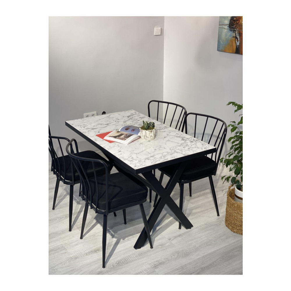 Resa mobilya design Yemek Masası Takımı 120x70 Ve 4 Adet Güneş Sandalye Yemek & Mutfak Masası Fiyatı