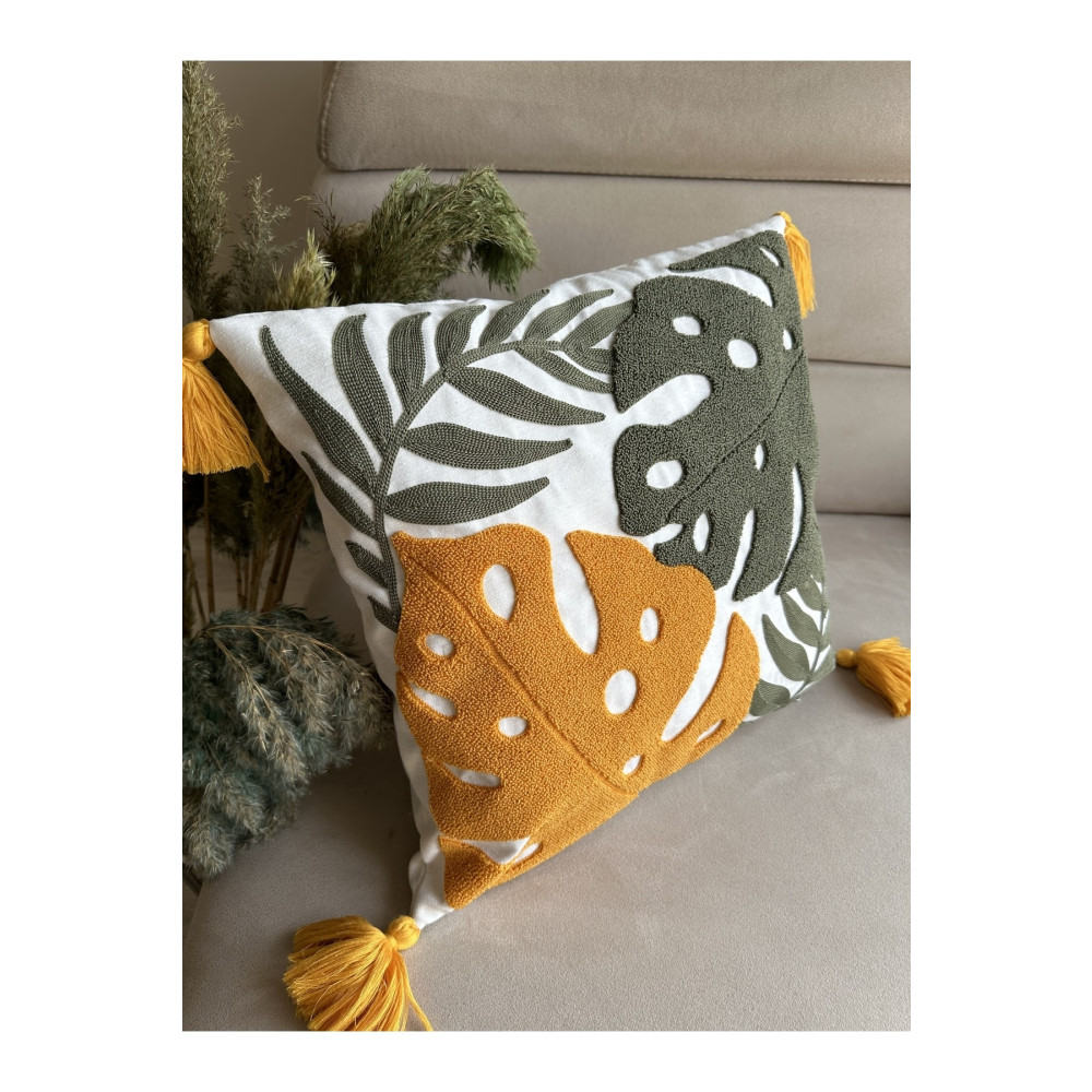 Reset Bugi Home Collection Punch Nakışlı Kırlent Kılıfı 43 x 43 Beden Yatak Odası Tekstili Fiyatı