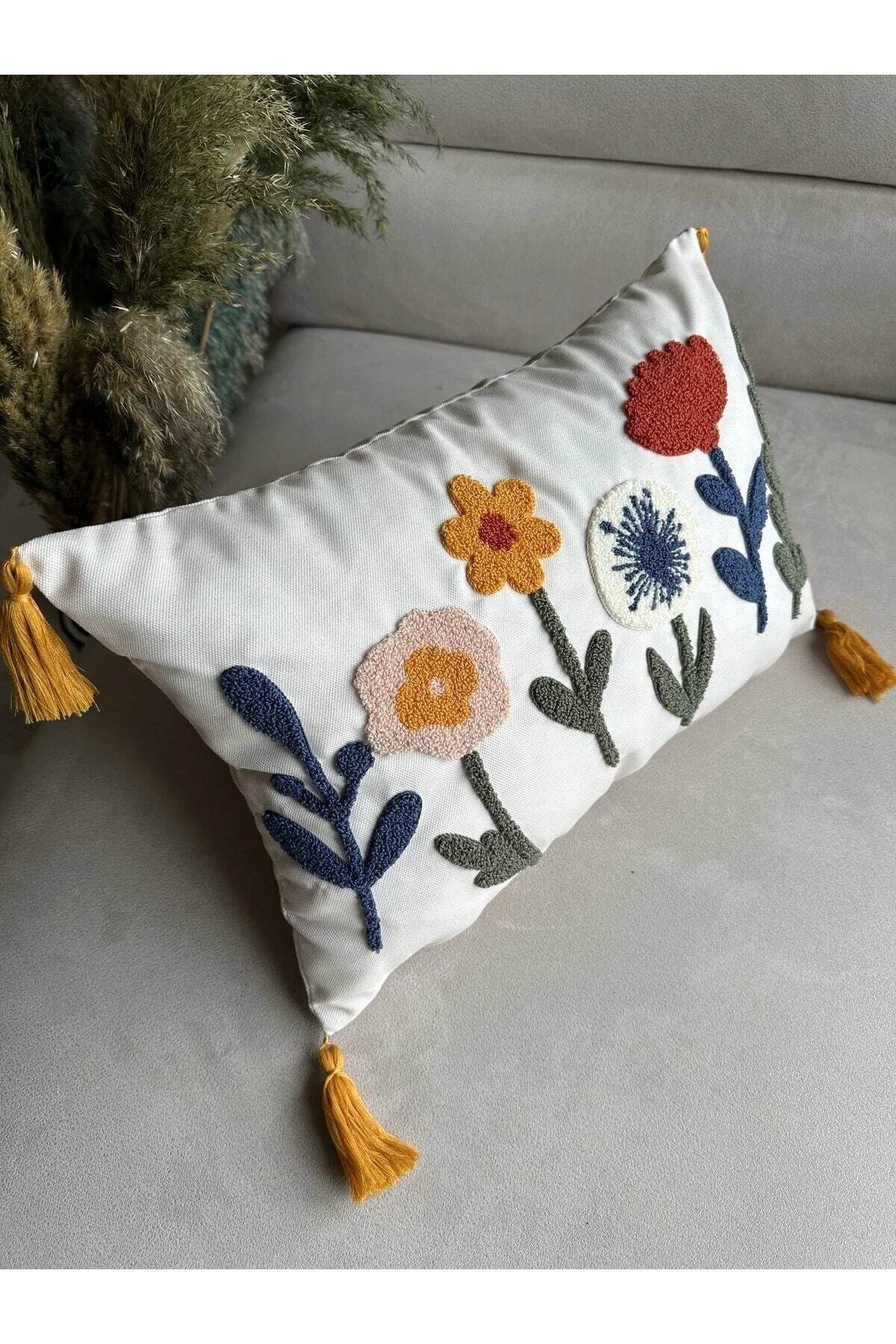 Reset Bugi Home Collection Punch Nakışlı Kırlent Kılıfı 50 x 30 Beden" Yatak Odası Tekstili Fiyatı