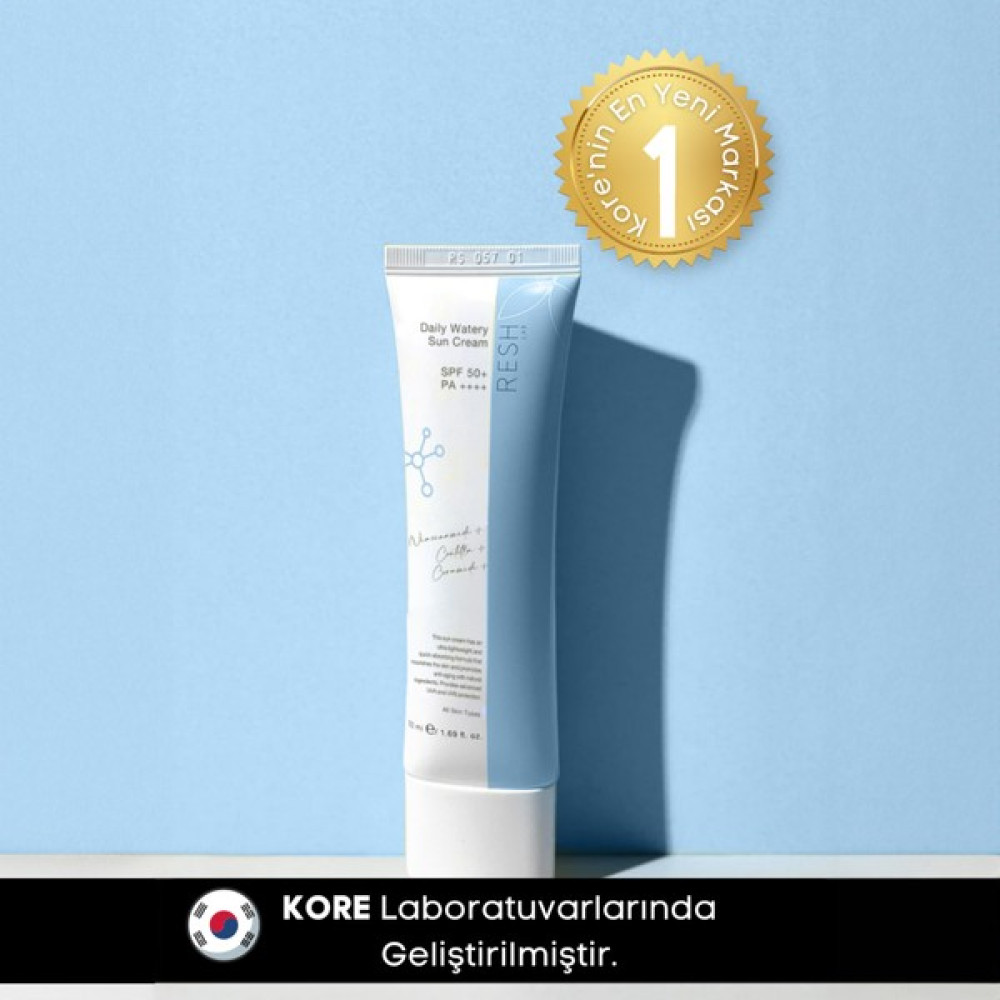 Resh Lab Daily Watery Sun Cream SPF50+ Pa++++ - Hassas Ciltler İçin Yüksek Korumalı Güneş Kremi 50 ml Güneş Kremleri ve Losyonları Fiyatı