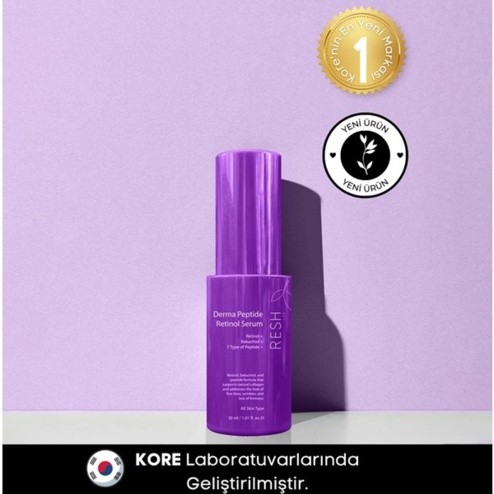 Resh Lab Derma Peptide Retinol Serum 30ml - Retinol Peptit Serumu Anti-Aging / Yaşlanma Karşıtı Fiyatı