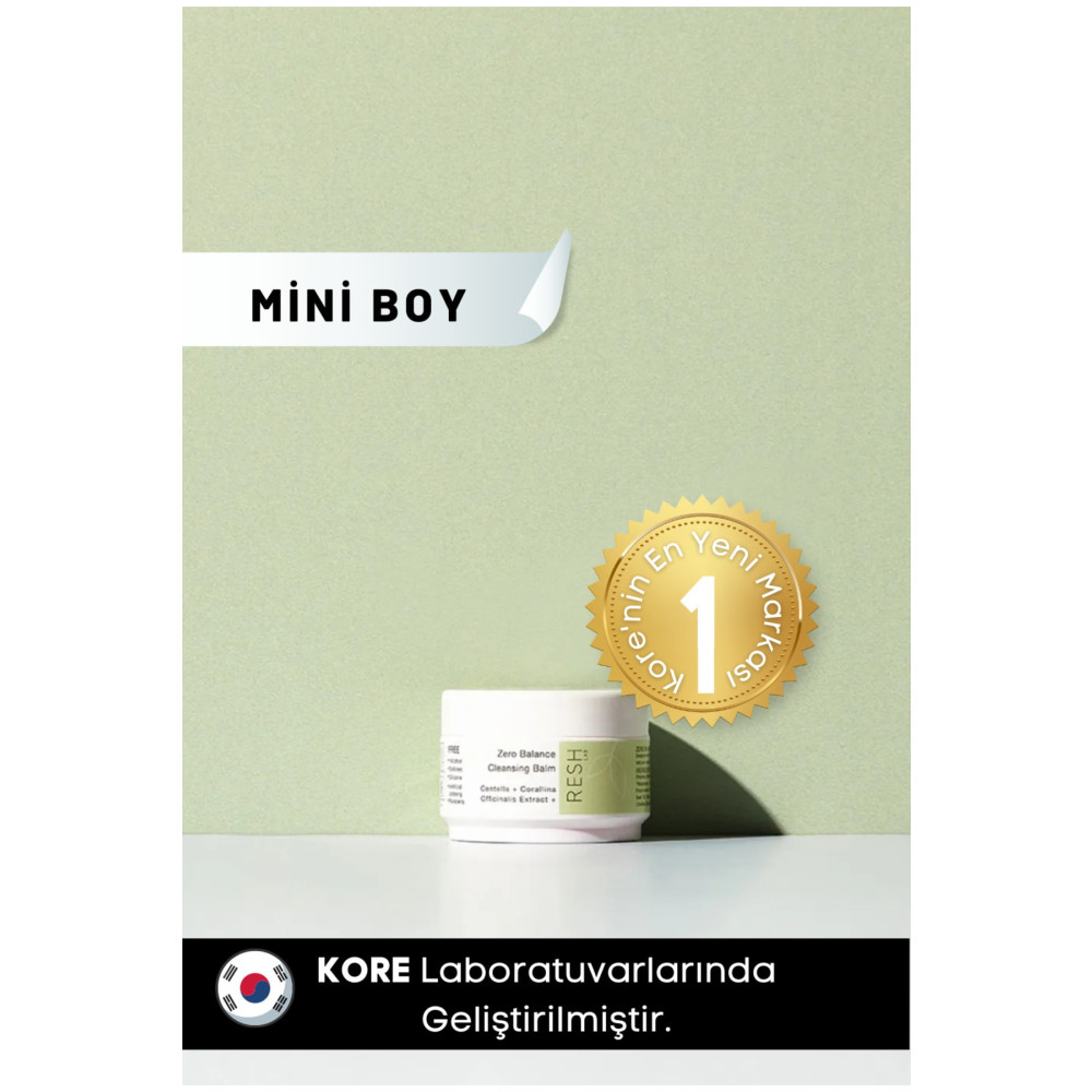 RESH LAB Zero Balance Cleansing Balm 25ml Mini- Vegan Yağ Bazlı Yüz Temizleyici & Makyaj Temizleyici Makyaj Temizleyicileri Fiyatı