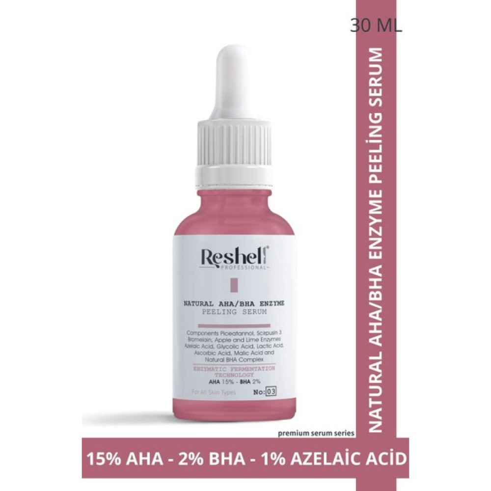 Reshell Canlandırıcı ve Cilt Tonu Eşitleyici Kırmızı Yüz Peeling Serum Aha 15% + Bha 2% 30ML Anti-Aging / Yaşlanma Karşıtı Fiyatı