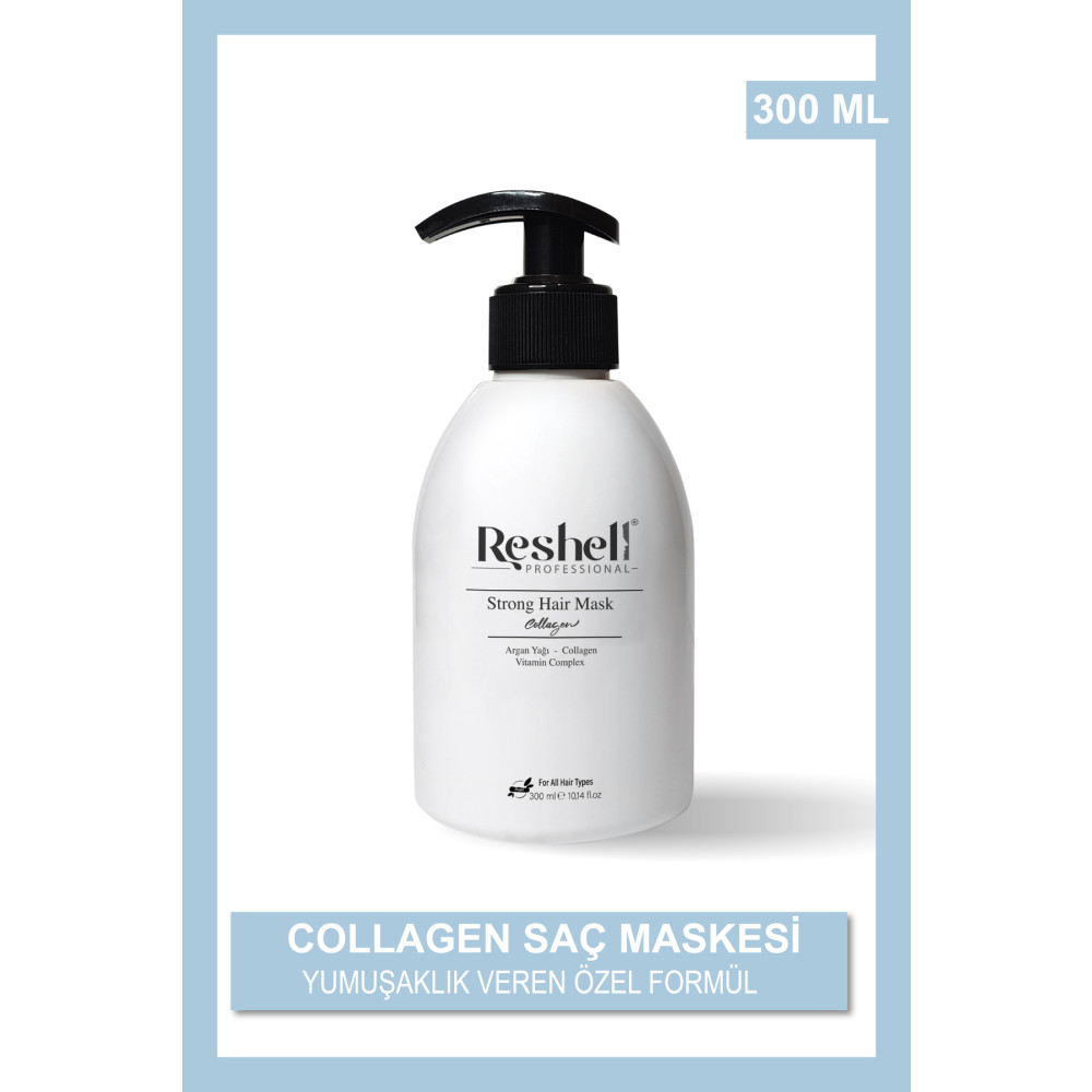 Reshell Kuru Yıpranmış Boyalı Saçlar Için Onarıcı Ve Besleyici Argan Yağlı Kolajen Saç Bakım Maskesi 300 ml Saç Bakım Maskeleri & Serumlar & Spreyler Fiyatı
