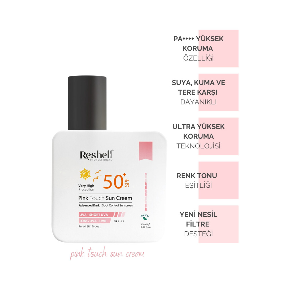 Reshell Pink Touch Ton Eşitleyici Pembe Yüz Güneş Kremi Spf 50 Güneş Kremleri ve Losyonları Fiyatı