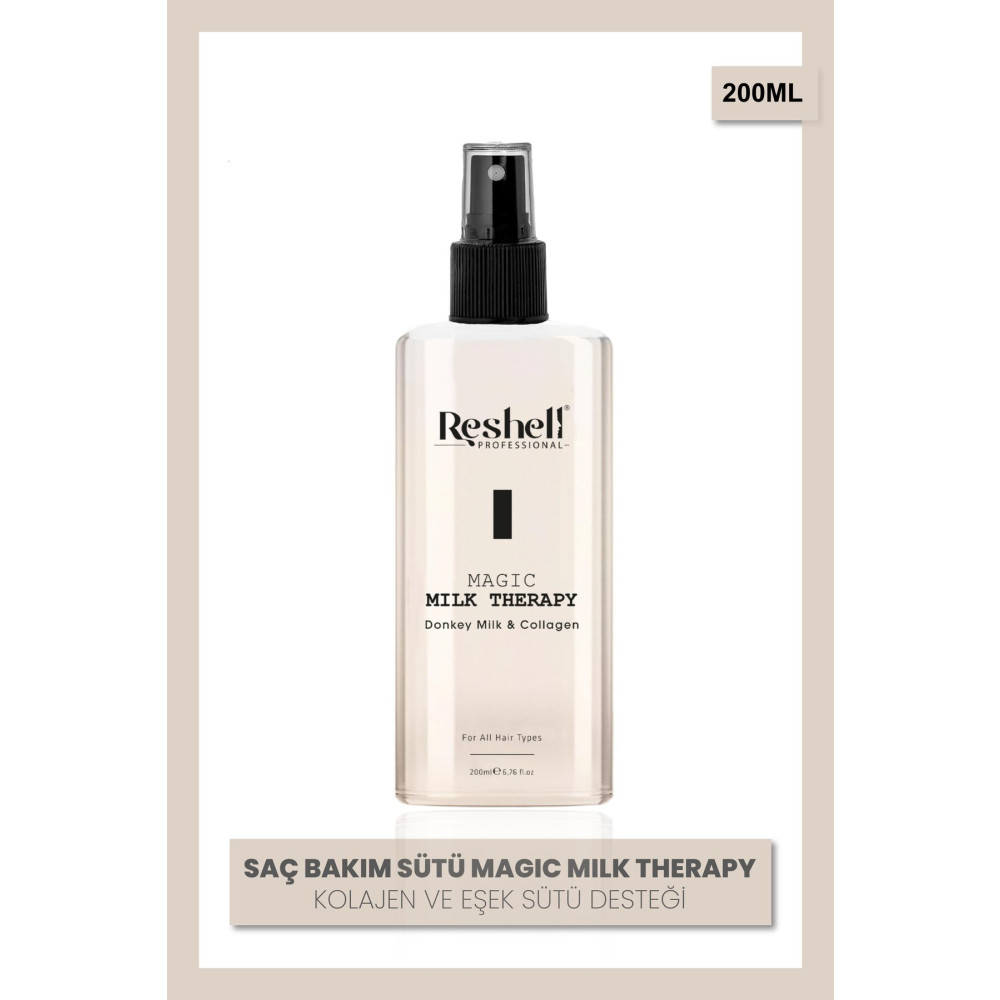 Reshell Saç Bakım Sütü Magic Milk Therapy Kolajen ve Eşek Sütü Desteği 200 ml Saç Şekillendirici Sprey Fiyatı