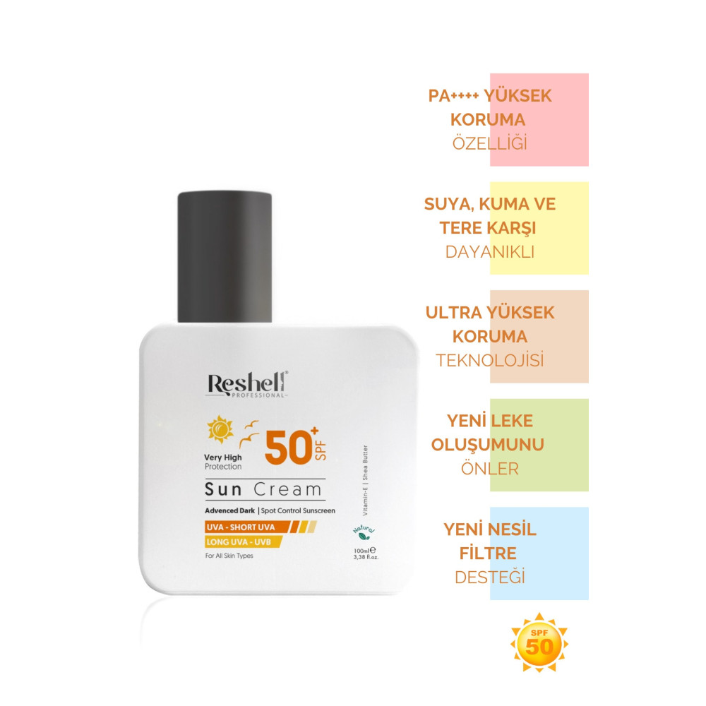 Reshell Spf 50 Yüz Güneş Kremi Yüksek Korumalı Uva-uvb 100 Ml Güneş Kremleri ve Losyonları Fiyatı
