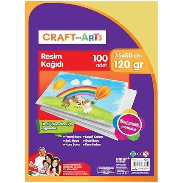 Resim Kağıdı 35X50 120GR Rulo Şeklinde - 10 Adet Diğer Fiyatı