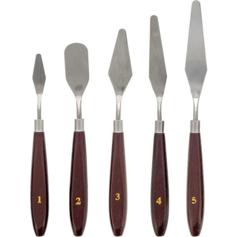 Resim Spatula Seti, Metal Spatula 5'li (Painting Knife) Yardımcı Malzeme Fiyatı