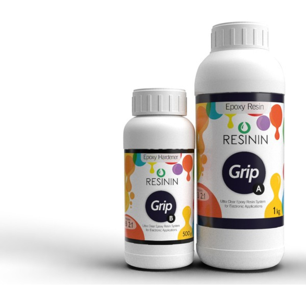 Resinin Grip 1500 Gr A+B Elektronik Kullanımı Için Epoksi Reçine (1 Kg Reçine + 500 Gr Sertleştirici) Boyalar & Boyacı Aletleri Fiyatı