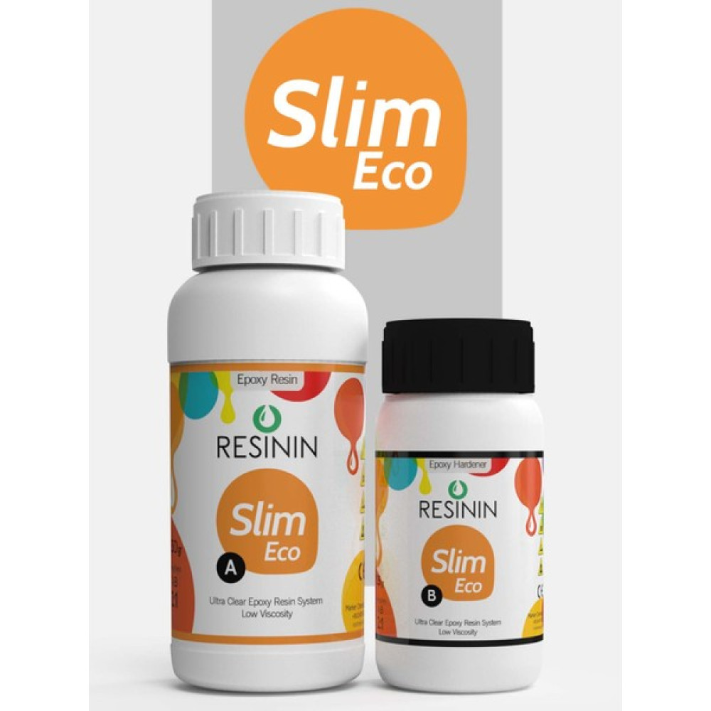 Resinin Slim Eco 375 gr Şeffaf Epoksi Reçine A+B - 375 ml Boyalar & Boyacı Aletleri Fiyatı
