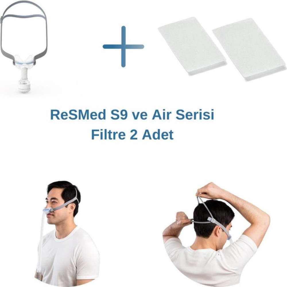 Resmed Airfit N30 Minimum Yüz Temaslı Burun Maskesi+Resmed S9 Ve Air Serisi Filtre 2’Li Paket - 1 Oto Boyaları Fiyatı