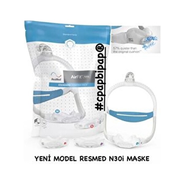 Resmed Airfit N30I Burun Cpap Maskesi Yeni Model (Dreamwear Benzeri) - Beyaz Diğer Fiyatı