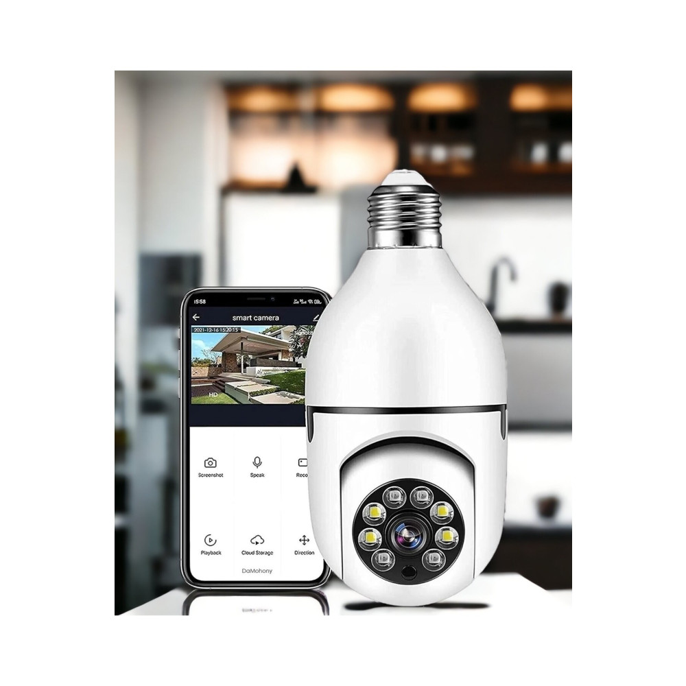 resolut Ampul Kamera Harekete Duyarlı Gece Görüşlü Kablosuz Bebek Izleme Kamerası Güvenlik Akıllı Wifi 360hd Dijital Video Kameralar Fiyatı