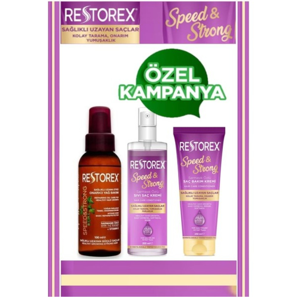 Restorex Argan Yağ Bakım,Sıvı Saç Kremi Ve Saç Bakım Kremi 3'Lü Saç Bakım Seti - 1 Saç Bakım Maskeleri & Serumlar & Spreyler Fiyatı