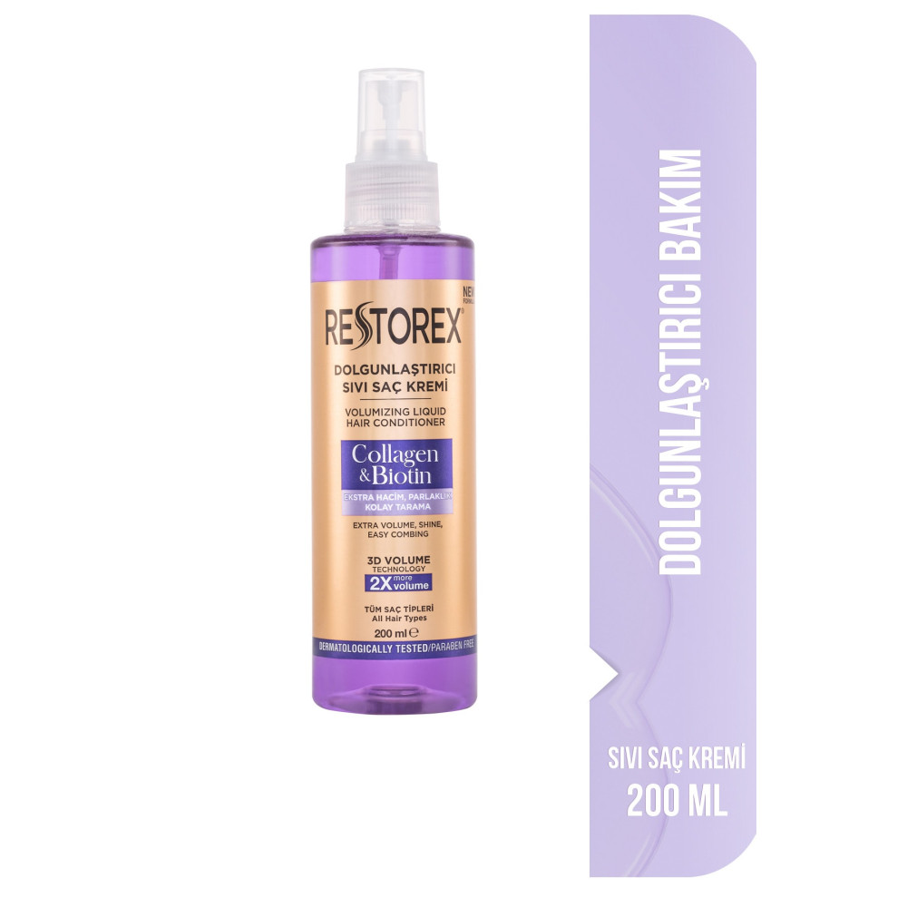 Restorex Dolgunlaştırıcı Sıvı Saç Kremi Kolajen & Biotin 200 Ml Şampuan ve Saç Kremi Fiyatı