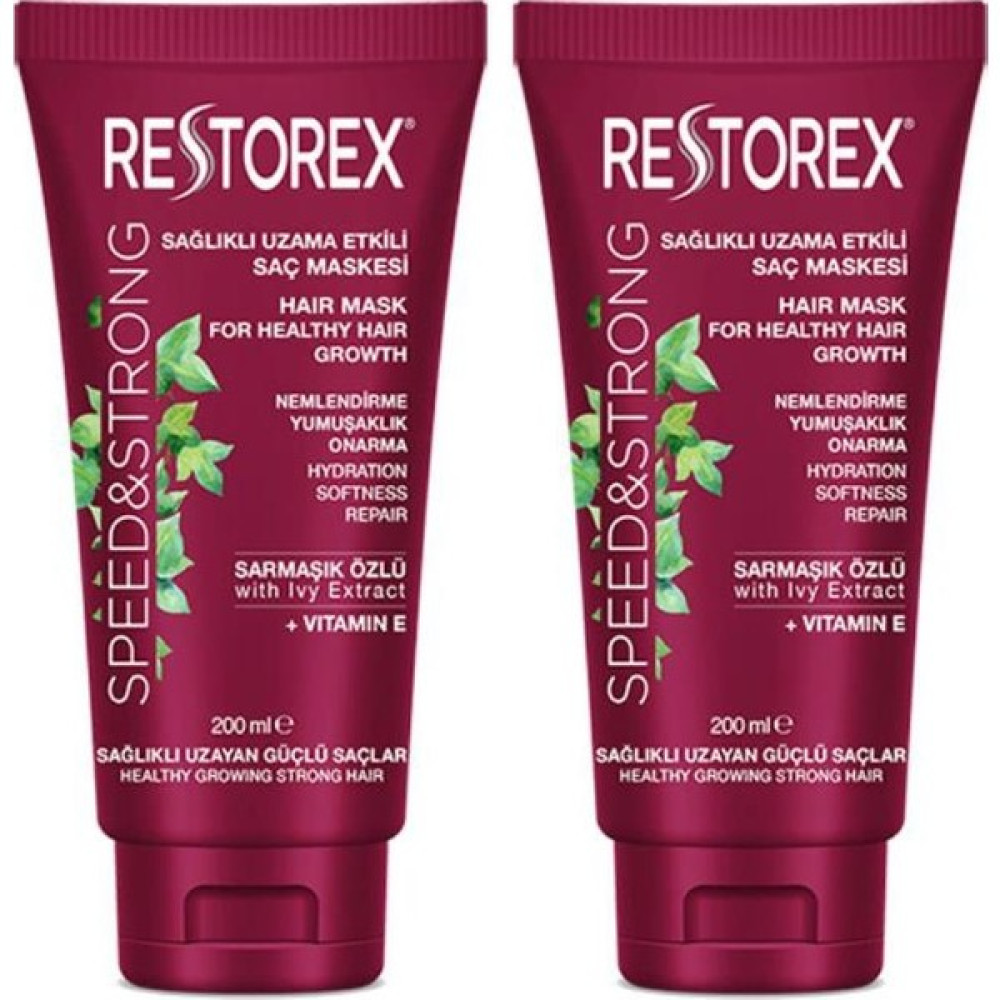 Restorex Onarıcı Saç Maskesi Sağlıklı Uzama Etkisi 200 ml x 2 Adet Saç Bakım Maskeleri & Serumlar & Spreyler Fiyatı