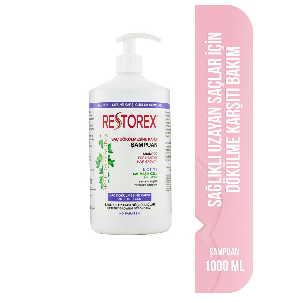 Restorex Saç Dökülmesine Karşı Ekstra Direnç Şampuanı 1000 Ml Şampuan ve Saç Kremi Fiyatı