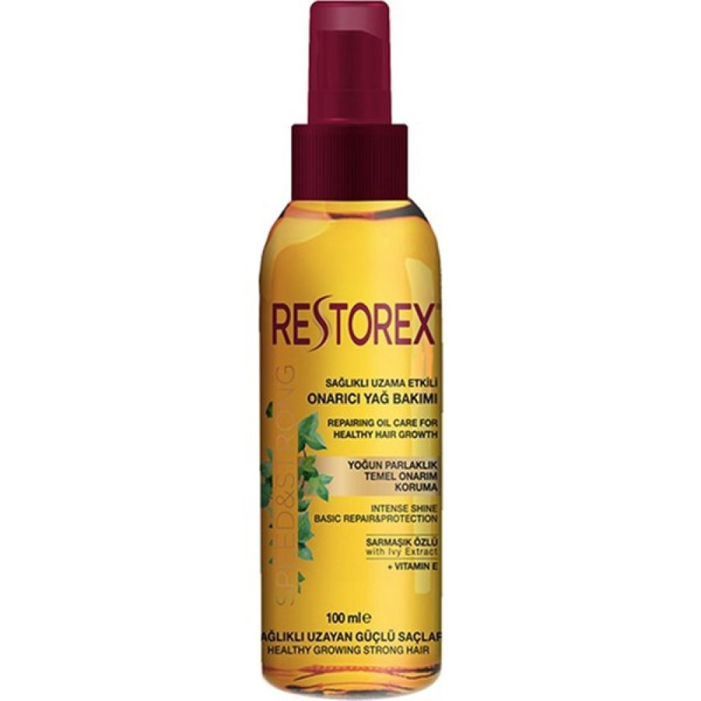 Restorex Sağlıklı Uzama Etkili Onarıcı Bakım Saç Bakım Yağı 100 ml - 34 Saç Bakım Maskeleri & Serumlar & Spreyler Fiyatı