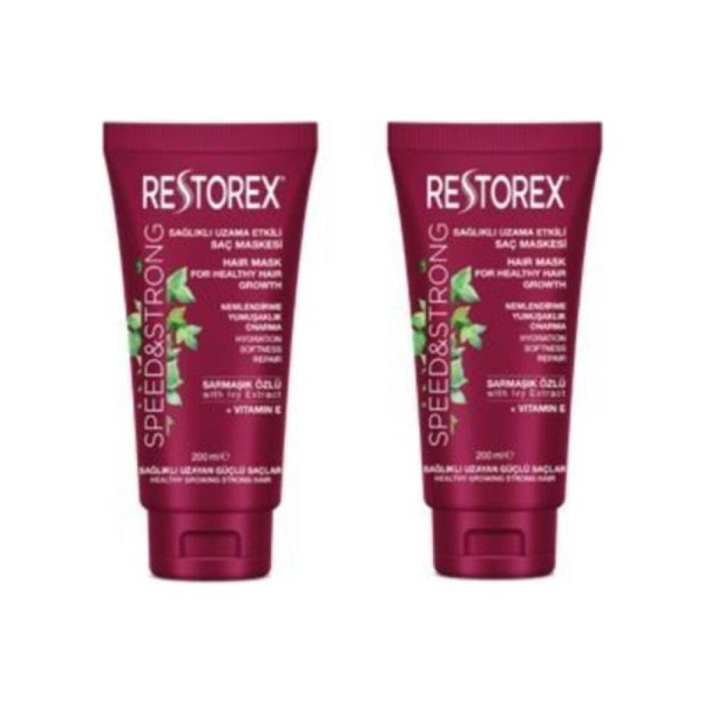 Restorex Sağlıklı Uzama Etkili Saç Maskesi 200 ml x 2 Adet - 1 Saç Bakım Maskeleri & Serumlar & Spreyler Fiyatı