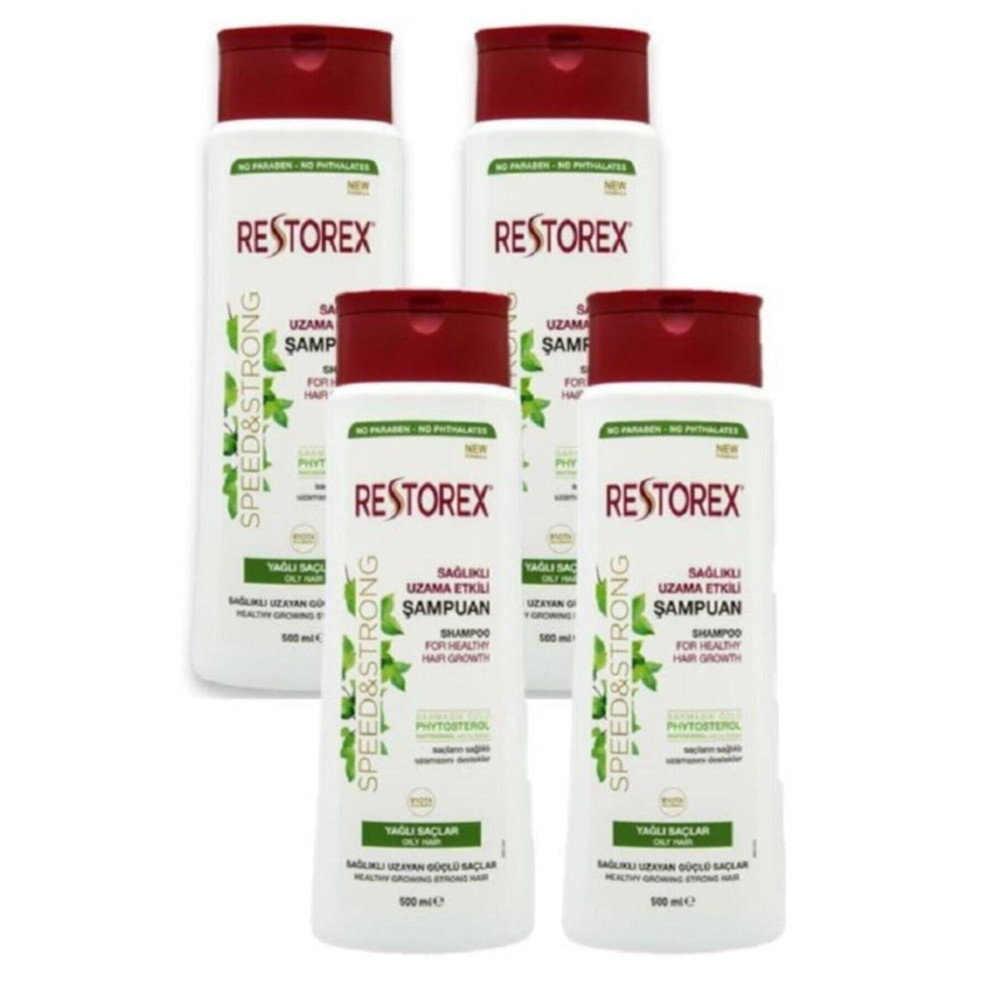 Restorex Şampun Ince Tel & Yaglı Saçlar Için 500 ml - 4 adet Şampuan ve Saç Kremi Fiyatı
