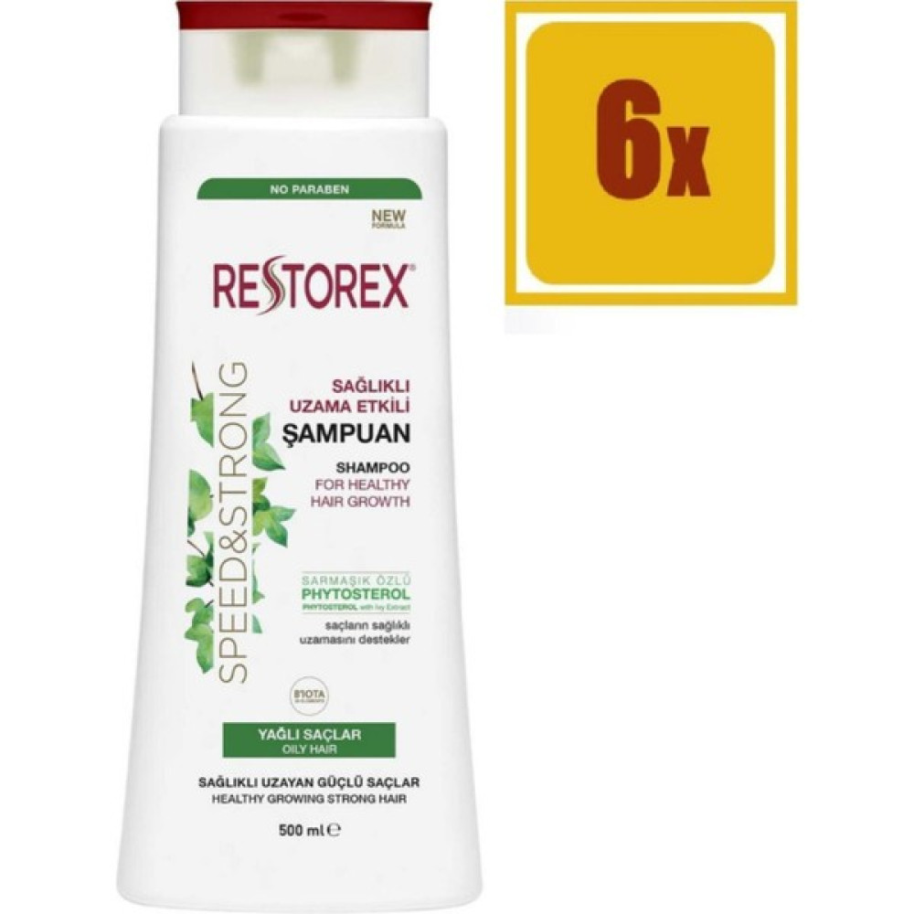 Restorex Yağlı Saçlar Şampuan 500 ml 6 Adet Restorex Yağlı 500 Şampuan ve Saç Kremi Fiyatı