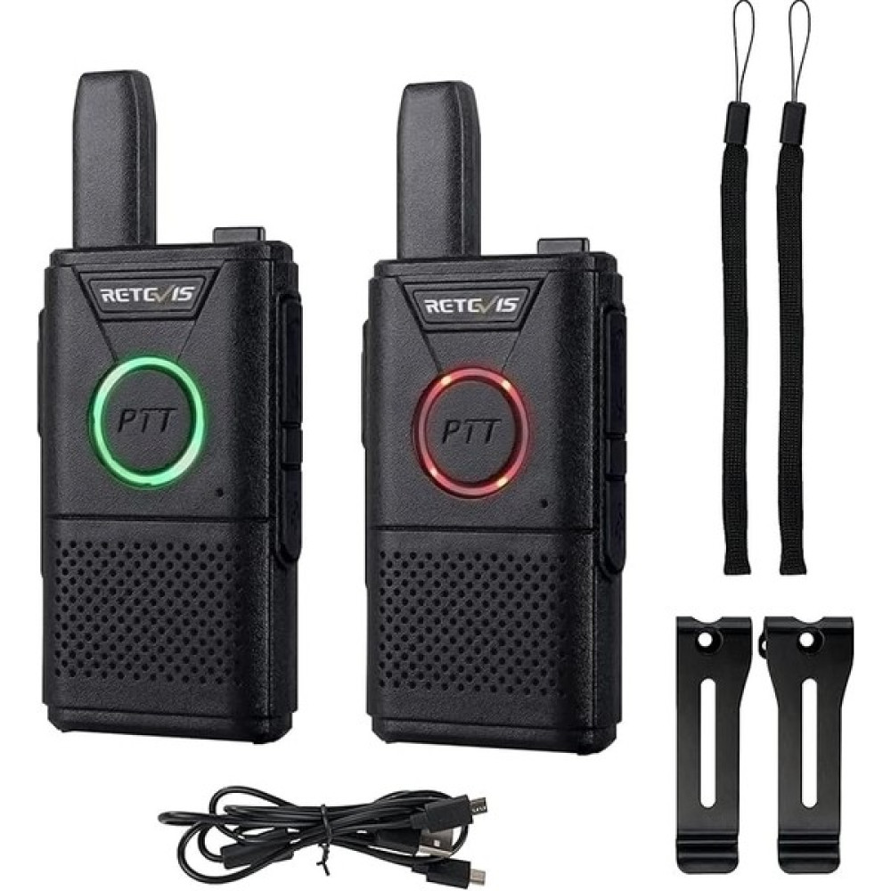 Retevis RT618 Telsiz Mini Acil Durum Lisanssız 16 Kanal Vox Dual Ptt Ultratip Pmr Telsiz Seti Şarj Edilebilir USB Şarj Kablosu (1 çift, siyah) Lisanssız Telsiz & Aksesuarları Fiyatı