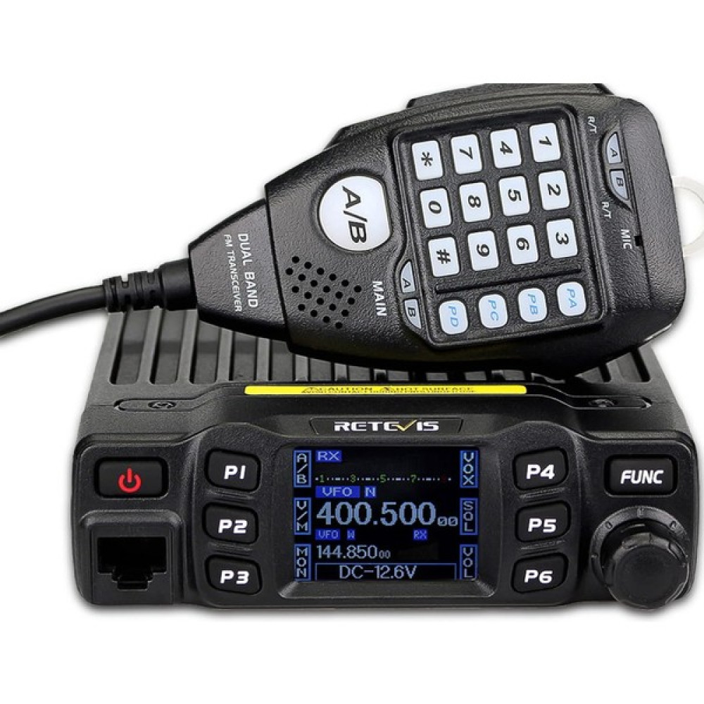 Retevis RT95 Mini Mobil Cihaz Dual Band Amatör Radyo Ham Radyo 200 Kanal 5W/15W/25W DTMF 5Ton Walkie Talkie Araç Alıcı-Verici (Siyah) Lisanssız Telsiz & Aksesuarları Fiyatı