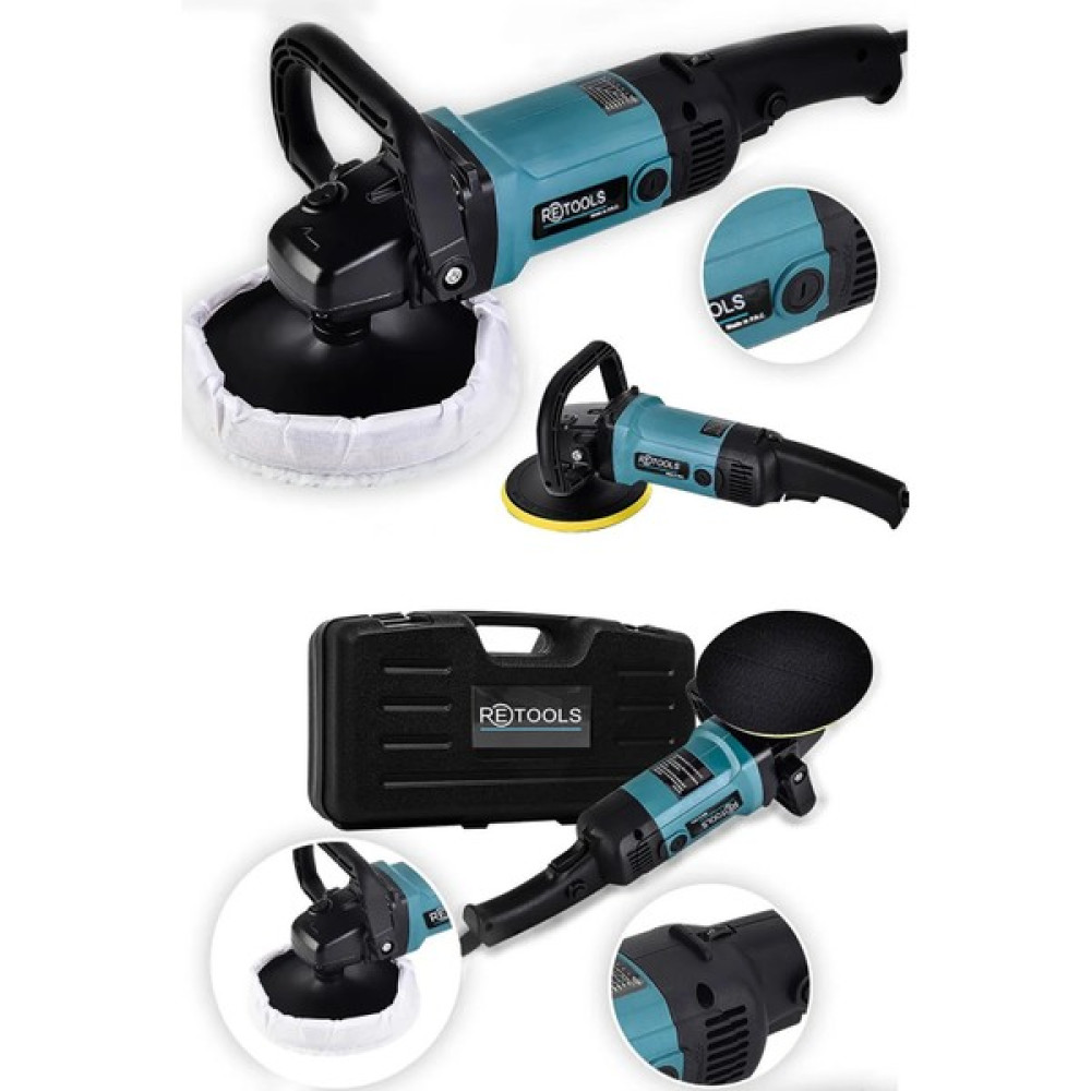 Retools 1200 Watt 6 Kademe Devir Ayarlı Polisaj Makinasi (Pasta Cila , Zımpara) Cila / Polisaj Makinesi Fiyatı