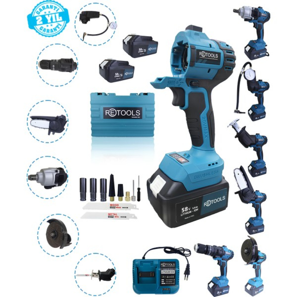 Retools 6 Başlıklı Prefesyonel Matkap Seti Matkaplar Fiyatı